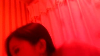 In the red room with hot Chinese Hooker