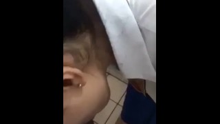 Pinay student blowjob at the bathroom #iloiloscandal