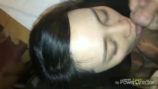 China blowjob facial cute