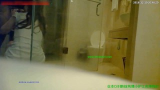 My Chinese dick is too big, so she called her sister to help her fuck me