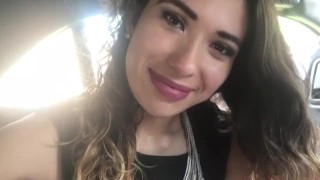 Car head by 18 years old teen and cum swallow