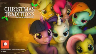 [MLP FUTA ORGY] Christmas Traditions – ScrewingWithSFM