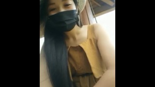 Chinese Couple Public Creampie Fuck While On The Phone