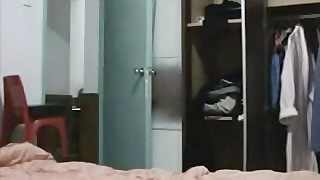 Lovely chinese couple having sex