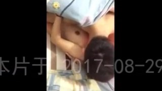 Chinese couple make love at home