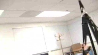 Horny amateur couple use sex swing