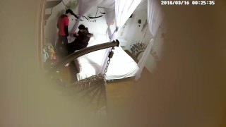 Chinese straight young couple fuck in hotel