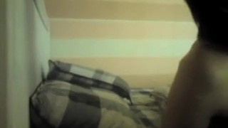 Chinese teen couple doggystyle hard moaning on bed