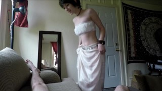 Pixie Bitch’s Sloppy Suck With a MASSIVE Facial!