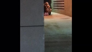 PAWG Hooker sucks a trick off in alley