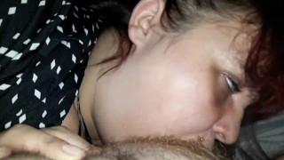 Hooker deepthroat swallow