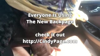 Black Hooker Sucking My White Cock