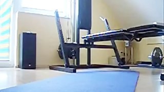 Blonde hooker barebacks guy in his house