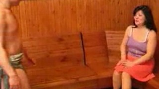 Chubby Mom takes cock