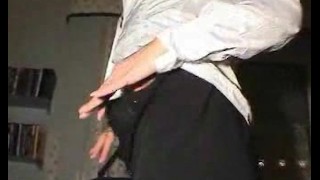 Tight mom playing with herself