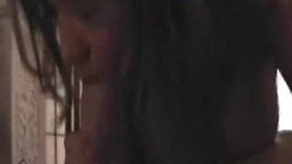 Busty College Student sucks huge dick