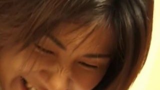 Super hairy chinese pussy gets fingered