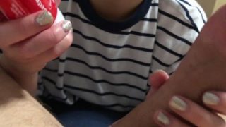 little sister edges me till I cum in her mouth. She swallows it all :)