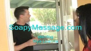 Mya Luanna gives erotic soapy massage
