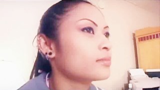 Thai School Girl Rides An American Cock