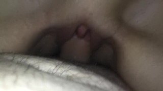 Tight Little Pussy Creams Huge Dick