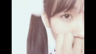 My horny little chinese girl masturbating herself