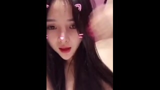 Cute Chinese Cam Girl Teases in Her Pearl Panties