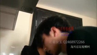 Chinese mistress- strict to cleaning boys