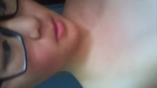 Chinese young girl using vibrator to get orgasm contractions at 5:26