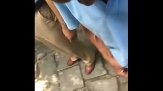 a group of Chinese old men playing and sucking dicks in a park