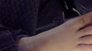 Chinese Student Lin Candid Soles