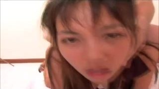 Hot Asian teen fucked filled with cum creampie pussy