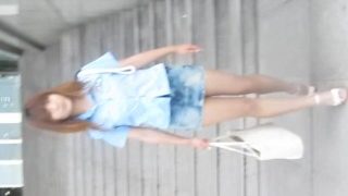 DHY117-大忽悠清纯眼镜学生丝袜高跟图书馆阶梯走光