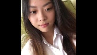 清純如豆腐 純情少女戀愛修養 女孩安全期主動讓無套做愛 扛腿速插猛操
