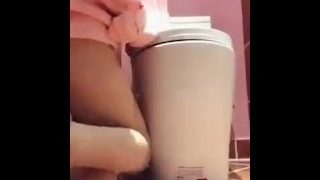 Pretty Chinese Cam Girl Shows Off Her Fat Pink Pussy In Toilet