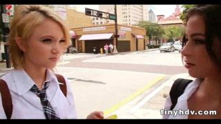 Tiny petite teens 3way Adriana Lynn and Dakota Skye 2 91