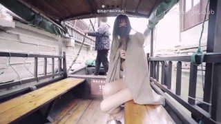 北京天使fox在上海的小船上挑战极限露出